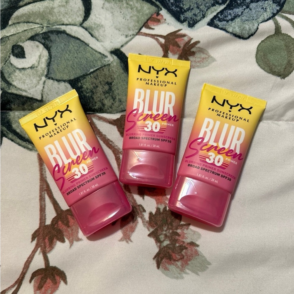 NYX Professional Makeup 30 Blurring Face Primer Sunscreen SPF 30 1oz Pack of 3